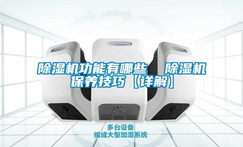 除濕機功能有哪些 除濕機保養技巧【詳解】