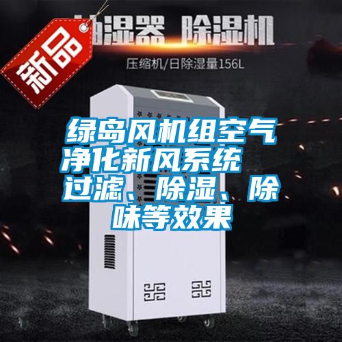 綠島風機組空氣凈化新風系統 過濾、除濕、除味等效果