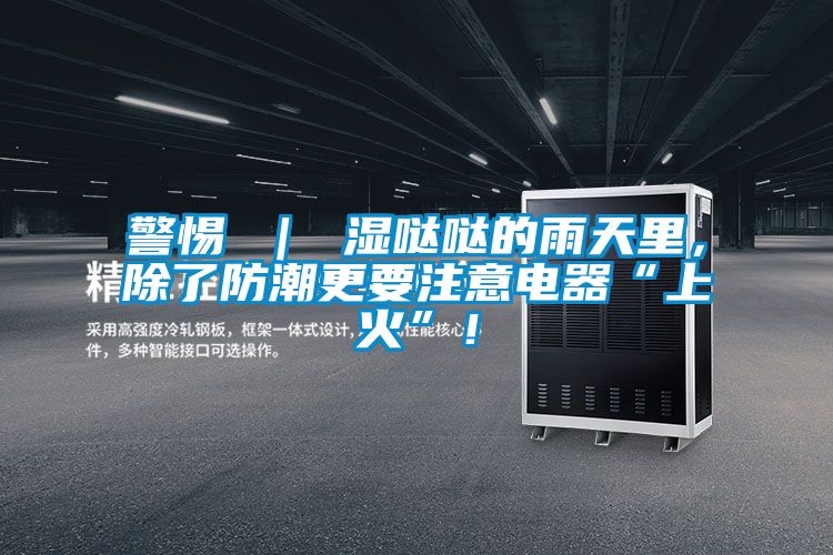 警惕 | 濕噠噠的雨天里,除了防潮更要注意電器“上火”!