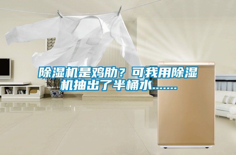 除濕機是雞肋?可我用除濕機抽出了半桶水.......