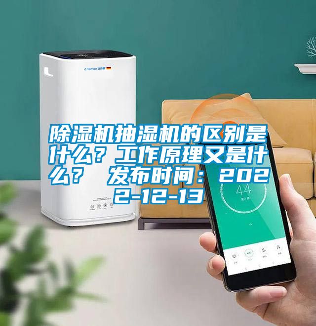 除濕機抽濕機的區別是什么?工作原理又是什么? 發布時間:2022-12-13