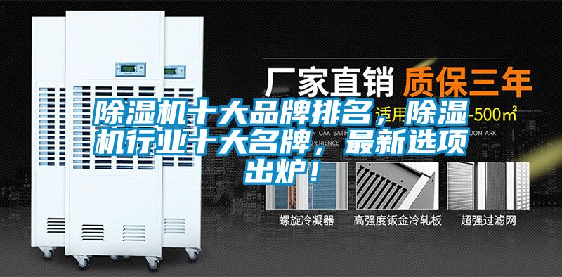 除濕機(jī)十大品牌排名,除濕機(jī)行業(yè)十大名牌,最新選項(xiàng)出爐!