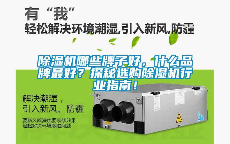 除濕機哪些牌子好,什么品牌最好?探秘選購除濕機行業指南!