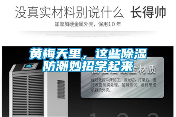 黃梅天里，這些除濕防潮妙招學起來